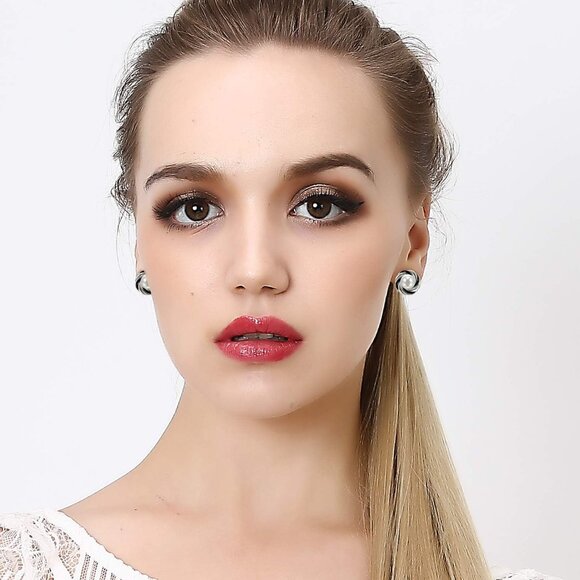 32 Pairs Assorted Stainless Steel Stud Earrings for Teens Girls Women-Cute Anima - Picture 3 of 7